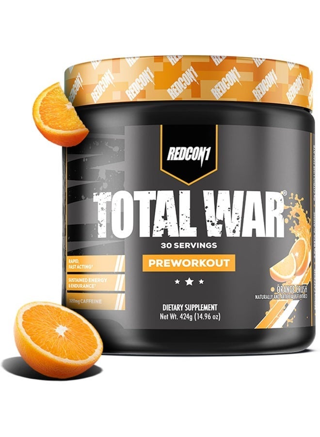 REDCON1 Total War - Pre Workout, 30 Servings(Orange Crush) - Image 1